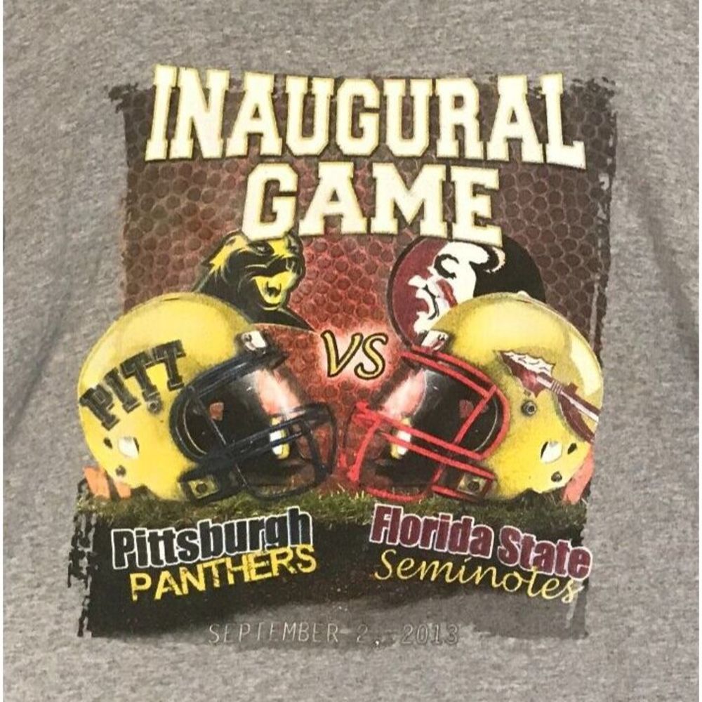 Florida Seminoles vs Pitt Panthers Shirt Mens 2XL 2013 Inaugural Football Game - Picture 2 of 8